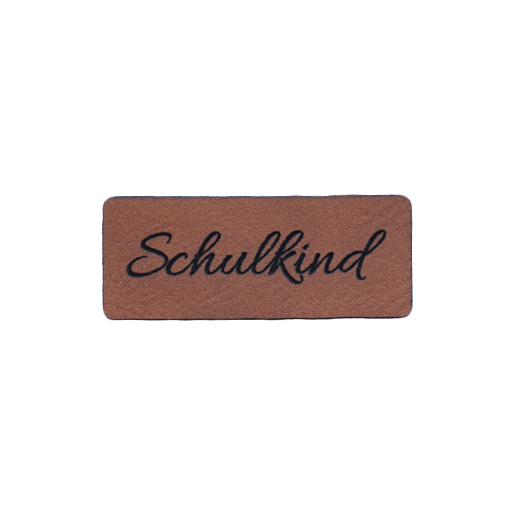 Kunstlederlabel "Schulkind"