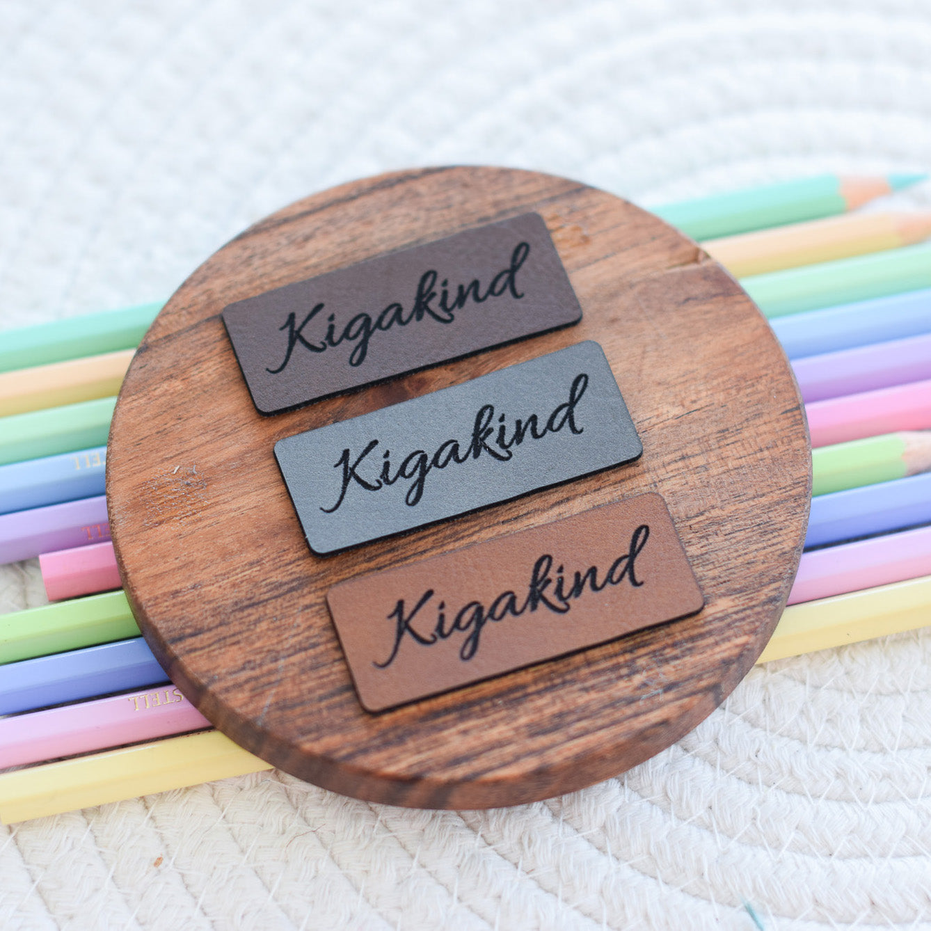 Kunstlederlabel "Kigakind"