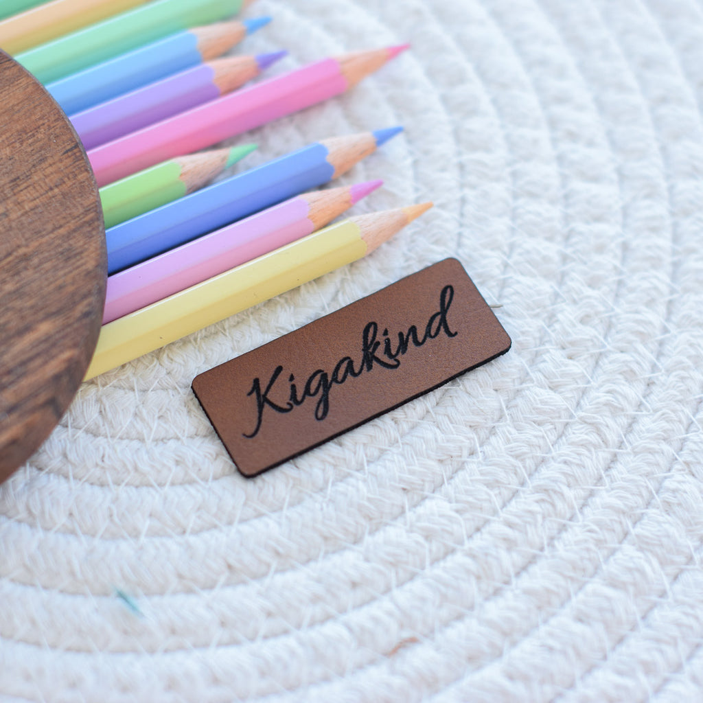 Kunstlederlabel "Kigakind"