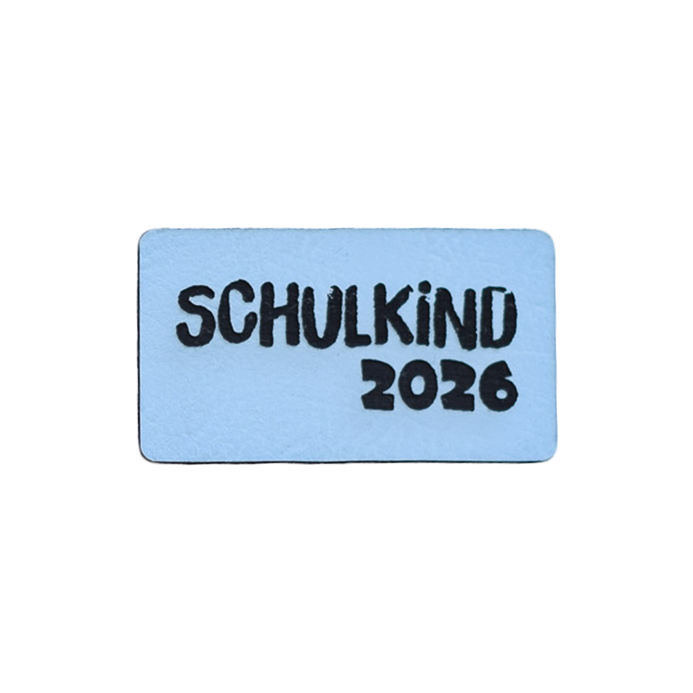Kunstlederlabel "Schulkind 2026"