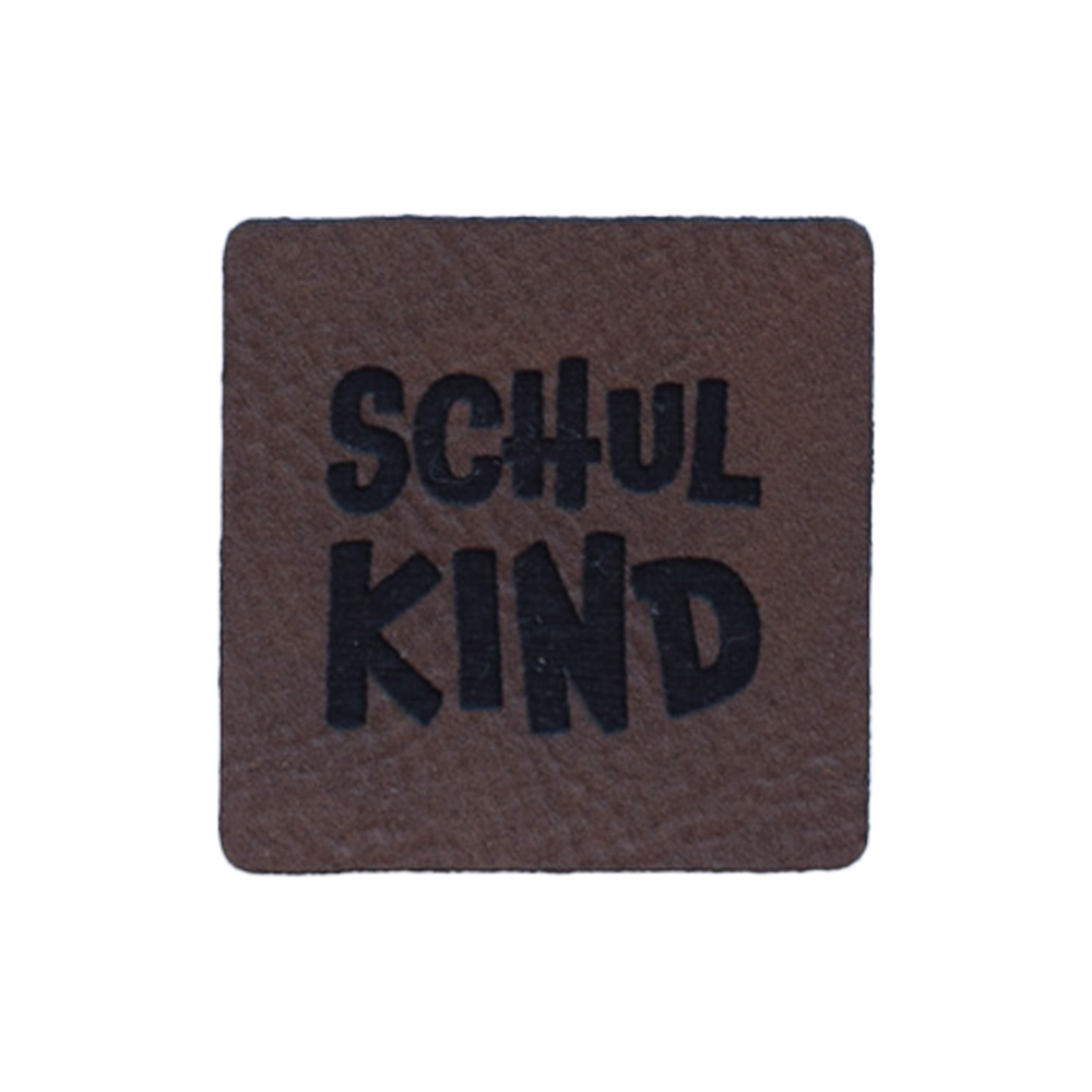 Kunstlederlabel "Schulkind"