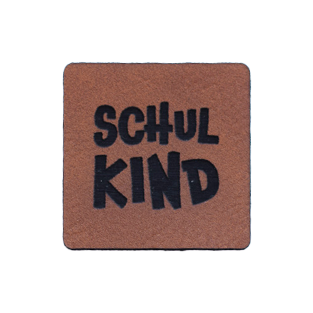 Kunstlederlabel "Schulkind"