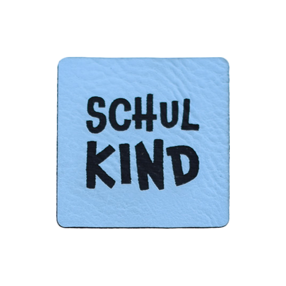 Kunstlederlabel "Schulkind"