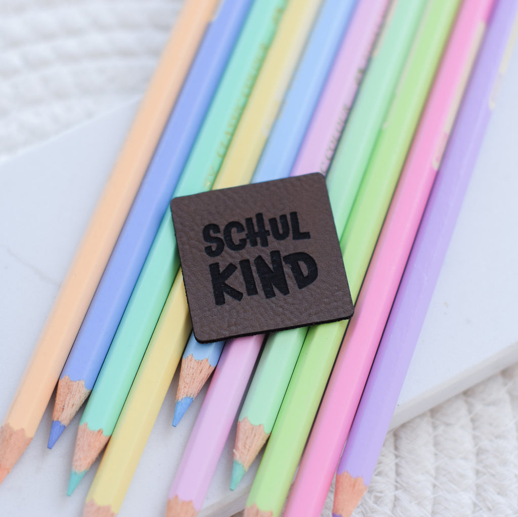 Kunstlederlabel "Schulkind"