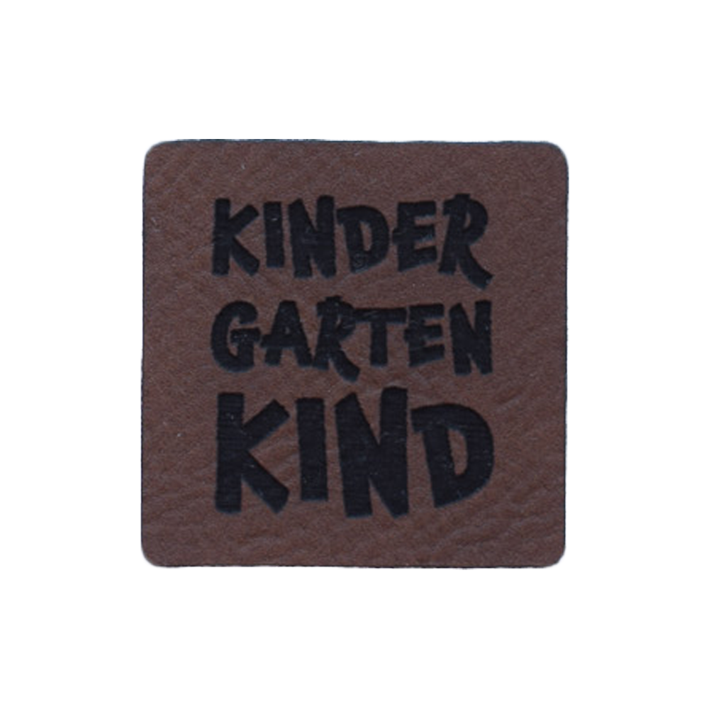 Kunstlederlabel "Kindergartenkind"