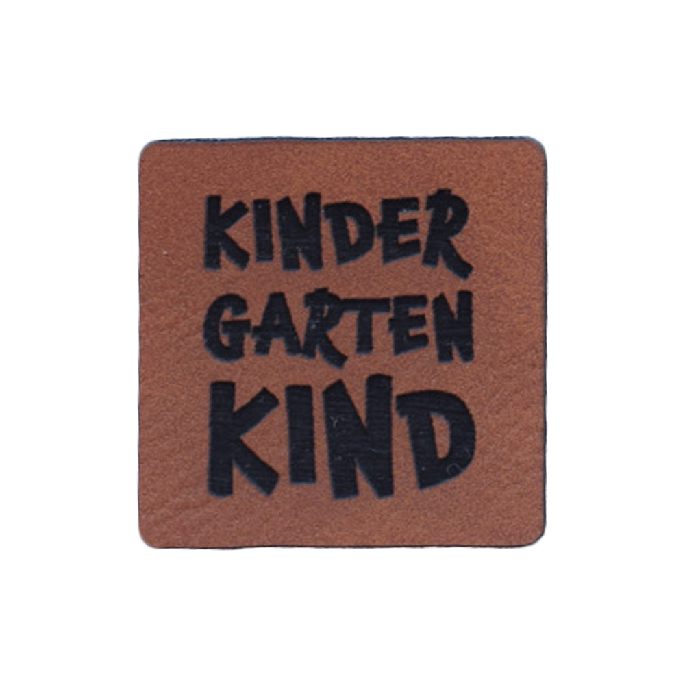 Kunstlederlabel "Kindergartenkind"