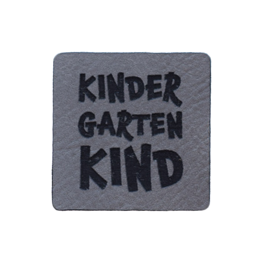 Kunstlederlabel "Kindergartenkind"