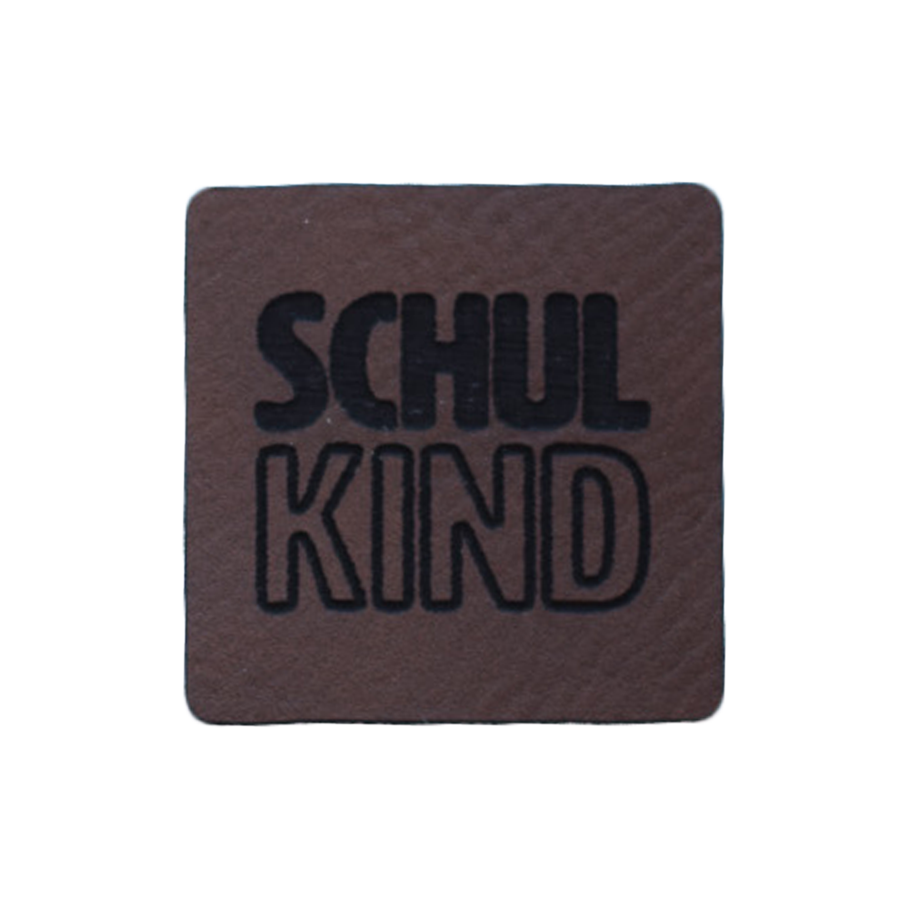 Kunstlederlabel "Schulkind"