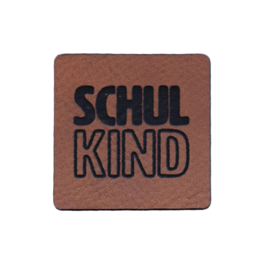Kunstlederlabel "Schulkind"