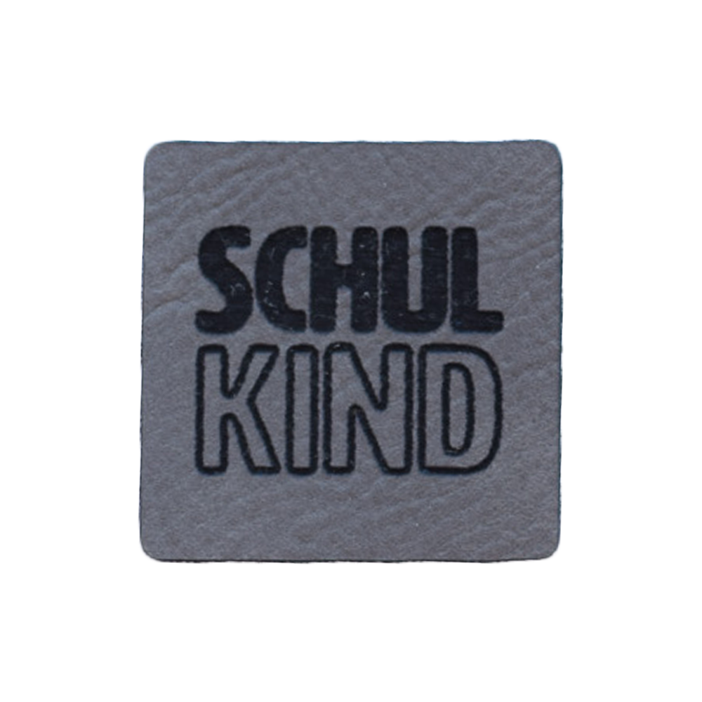 Kunstlederlabel "Schulkind"