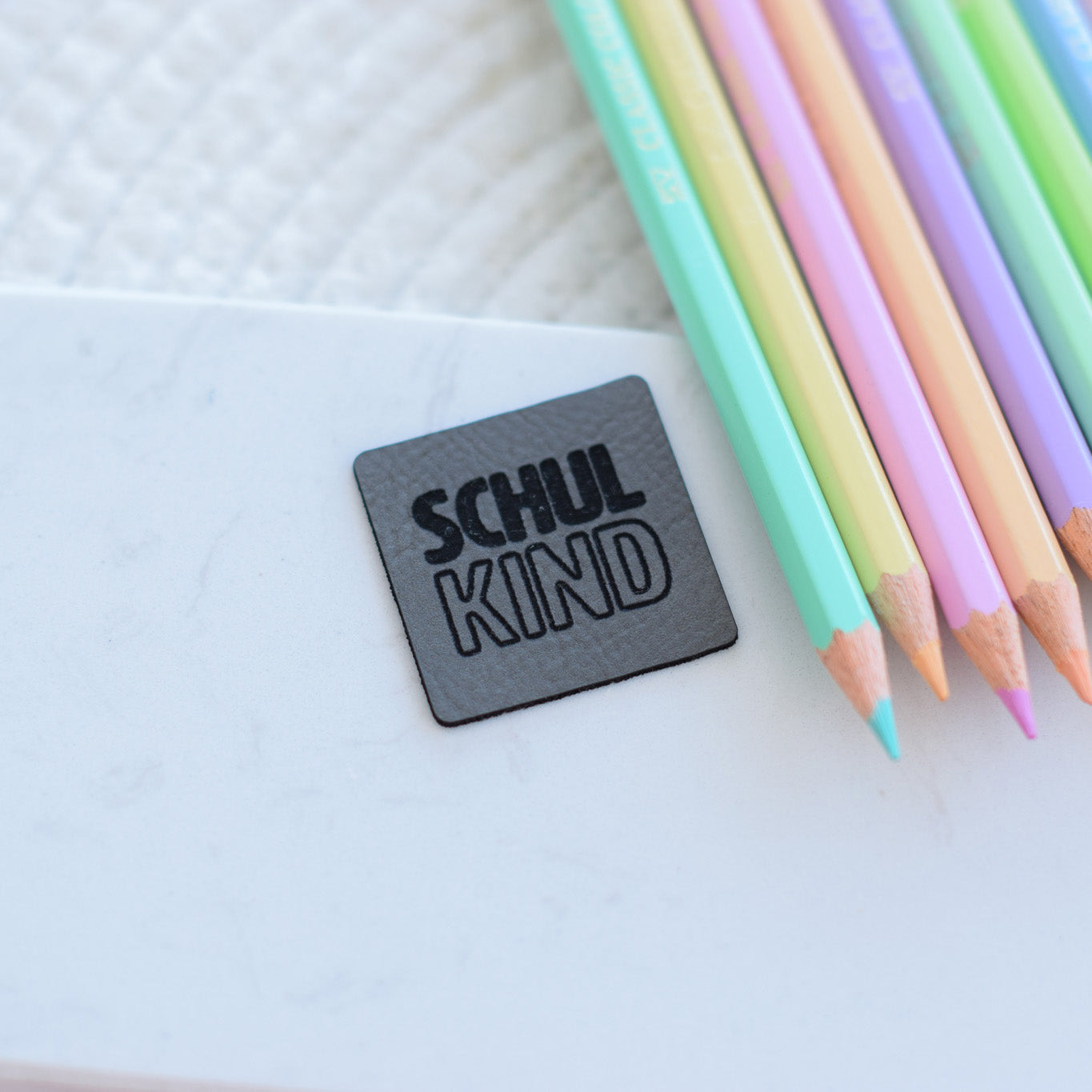 Kunstlederlabel "Schulkind"