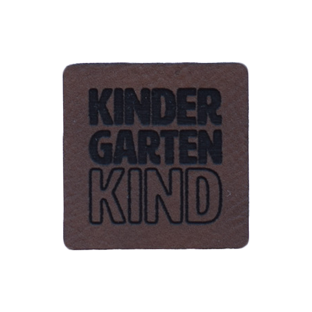Kunstlederlabel "Kindergartenkind"
