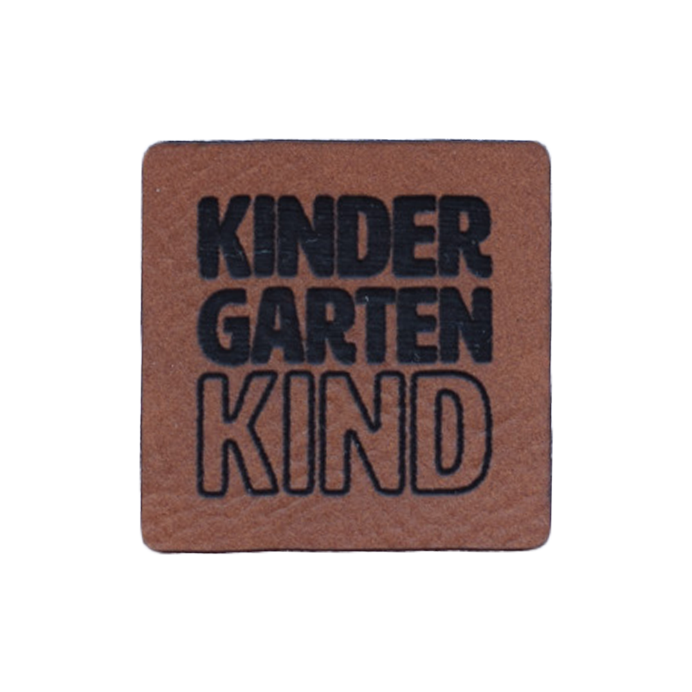 Kunstlederlabel "Kindergartenkind"
