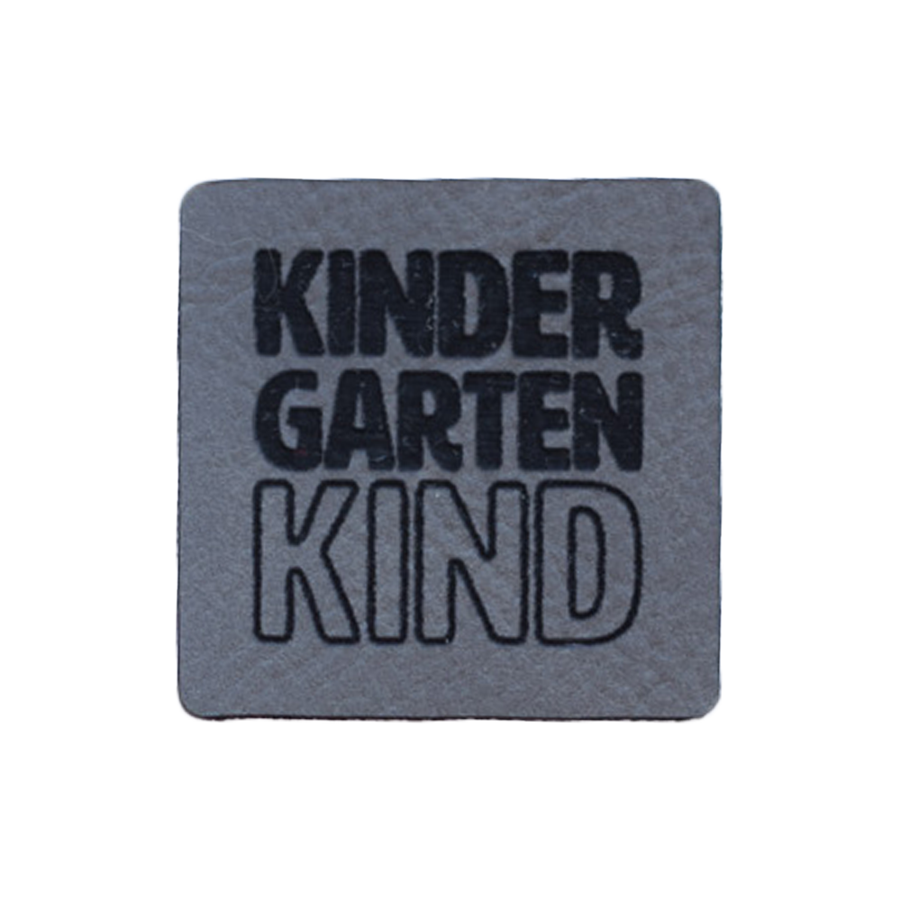 Kunstlederlabel "Kindergartenkind"