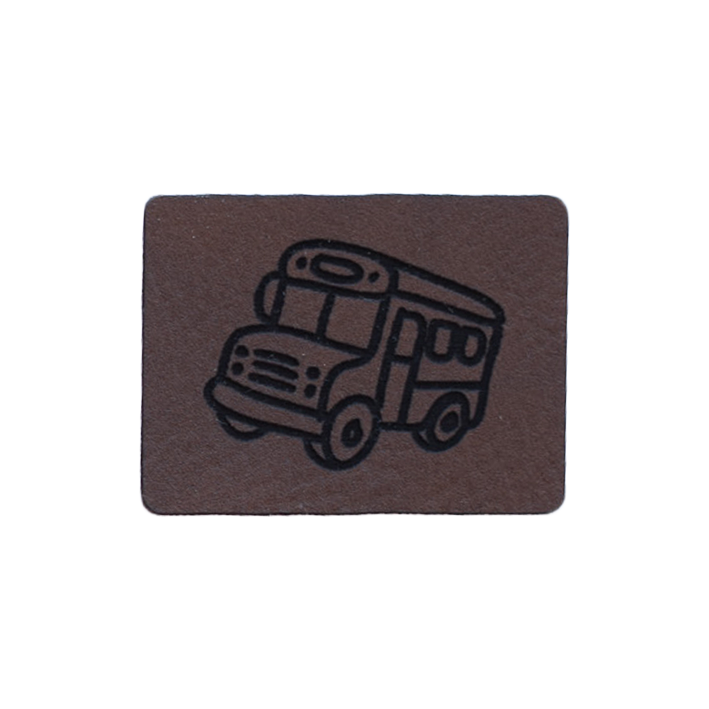 Kunstlederlabel "Schulbus"
