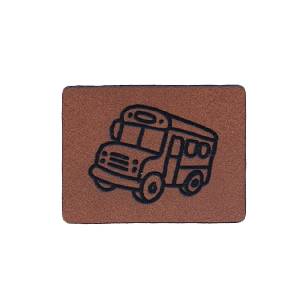 Kunstlederlabel "Schulbus"