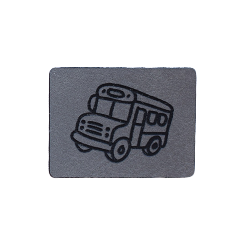 Kunstlederlabel "Schulbus"