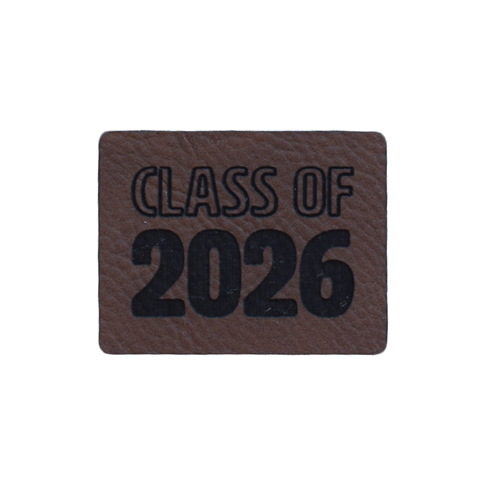 Kunstlederlabel "Class Of 2026"