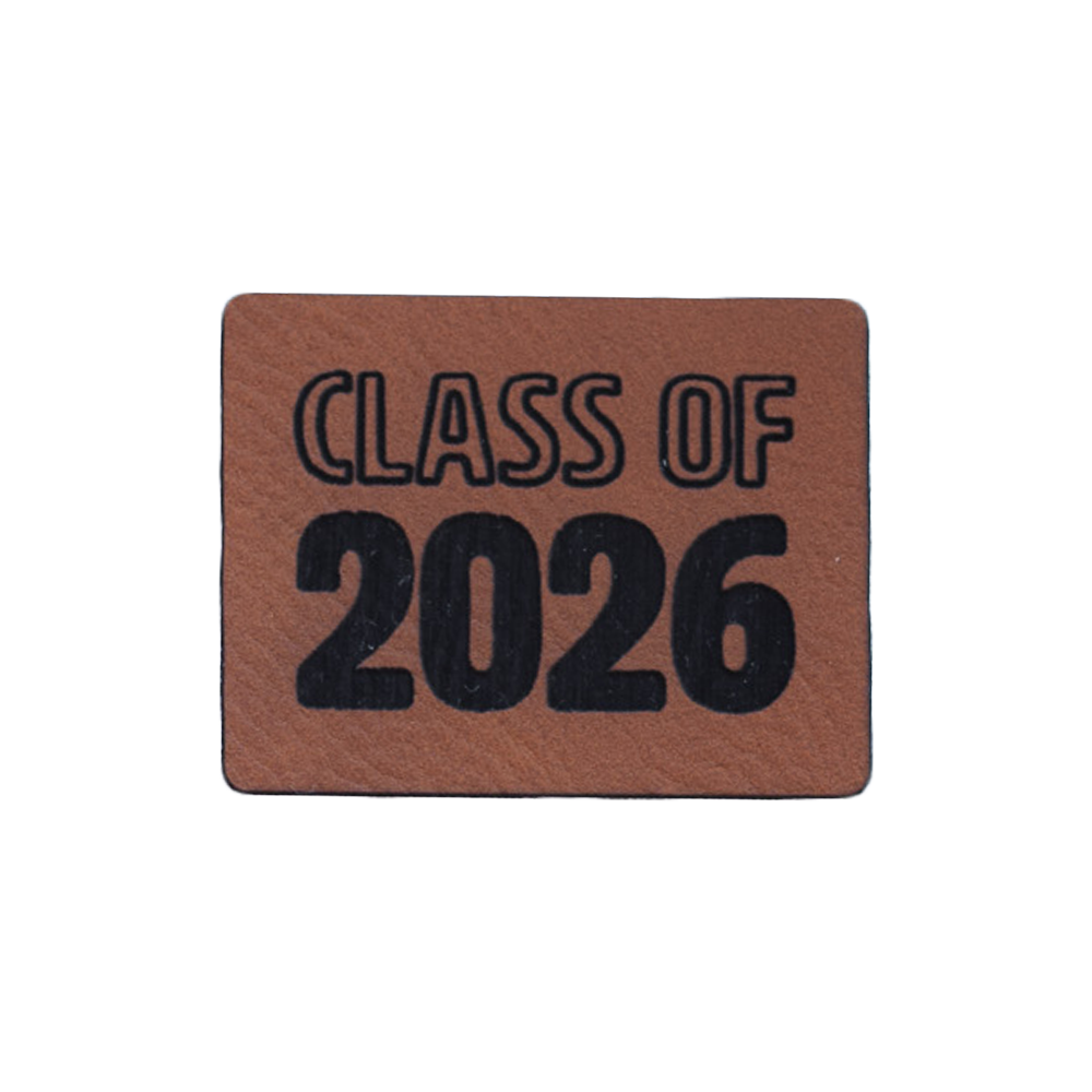 Kunstlederlabel "Class Of 2026"