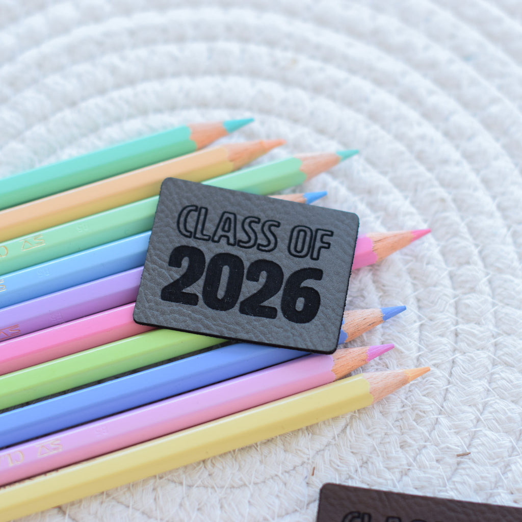 Kunstlederlabel "Class Of 2026"