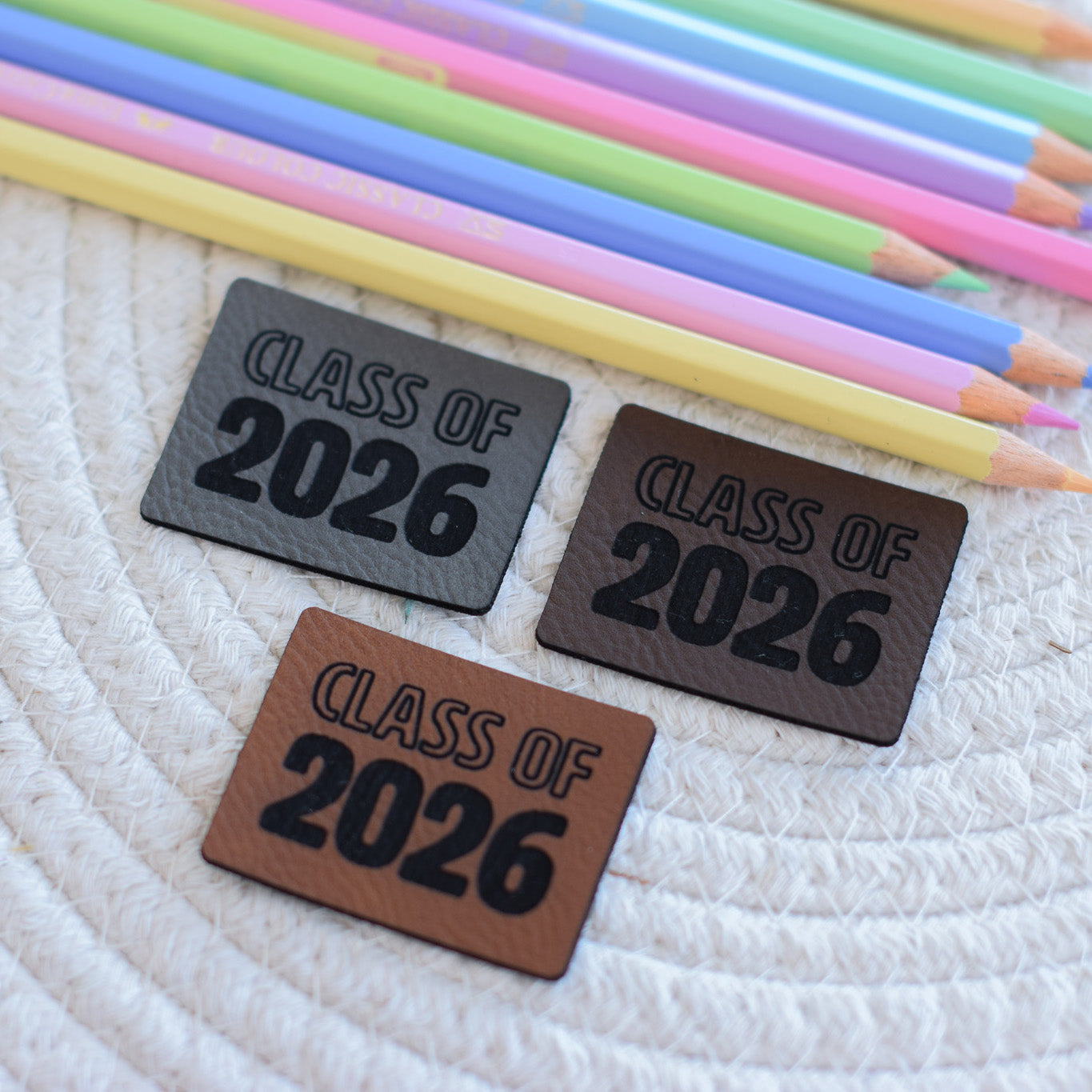 Kunstlederlabel "Class Of 2026"
