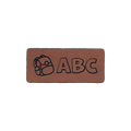 Kunstlederlabel "Schultasche ABC"