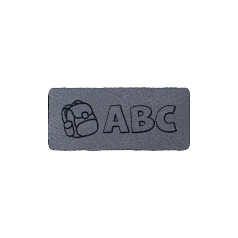 Kunstlederlabel "Schultasche ABC"