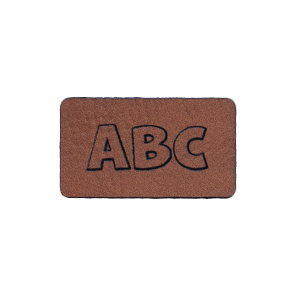 Kunstlederlabel "ABC"