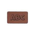 Kunstlederlabel "ABC"