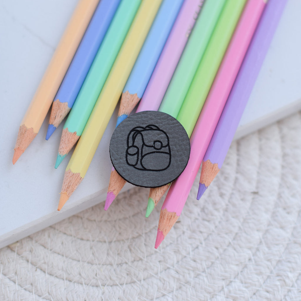 Kunstlederlabel "Schultasche"