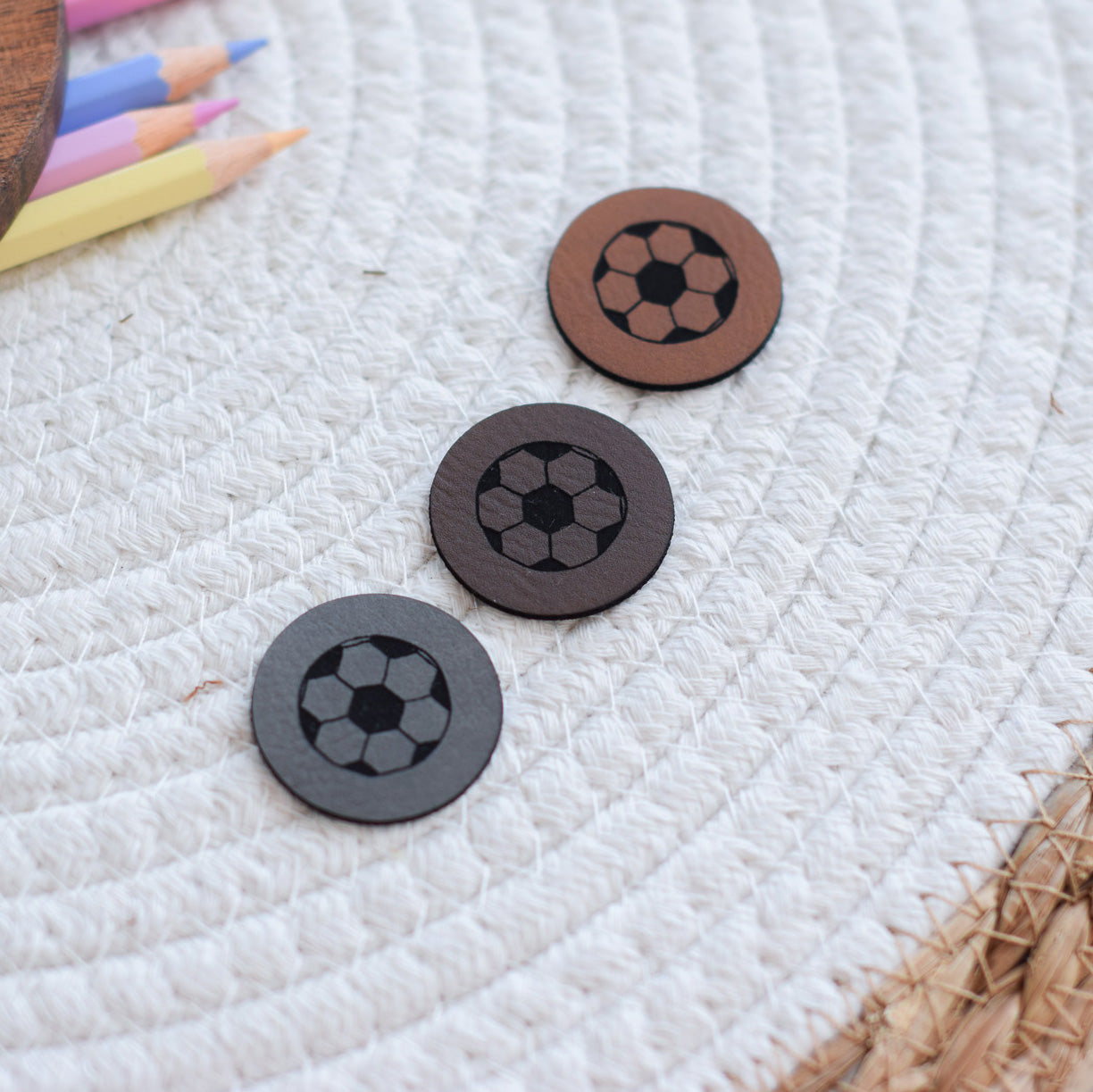 Kunstlederlabel "Fußball"