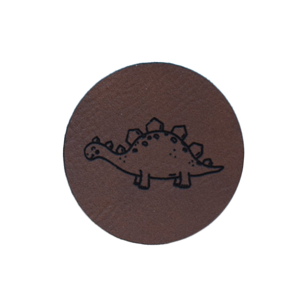 Kunstlederlabel "Dinosaurier"