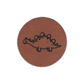 Kunstlederlabel "Dinosaurier"