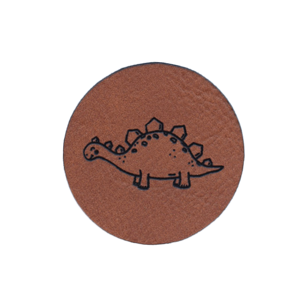 Kunstlederlabel "Dinosaurier"