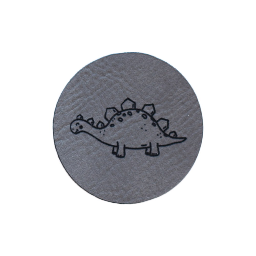 Kunstlederlabel "Dinosaurier"