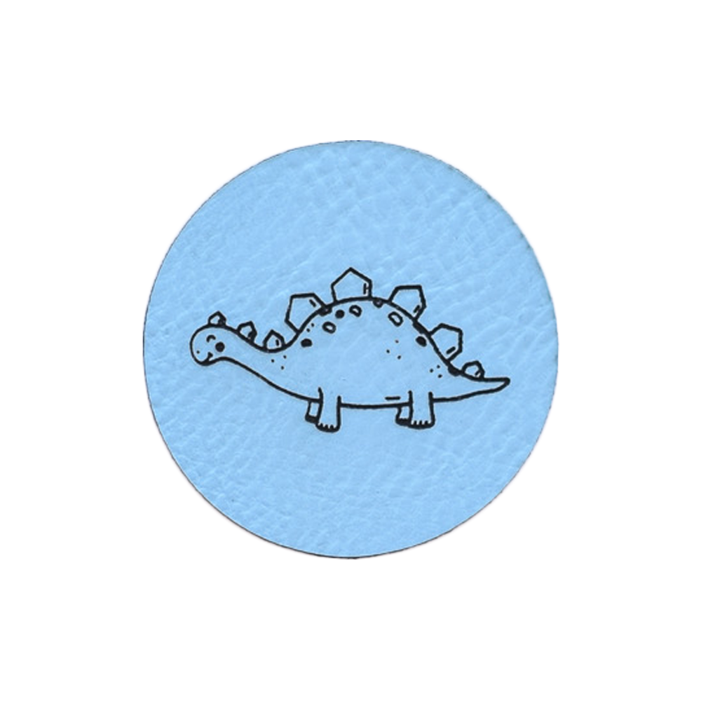 Kunstlederlabel "Dinosaurier"