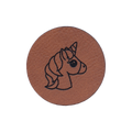 Kunstlederlabel "Einhorn"