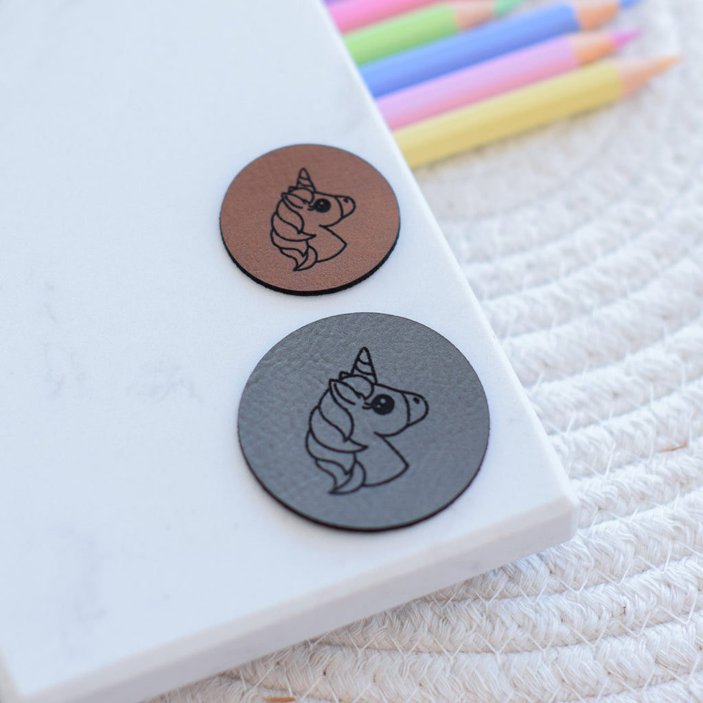 Kunstlederlabel "Einhorn"
