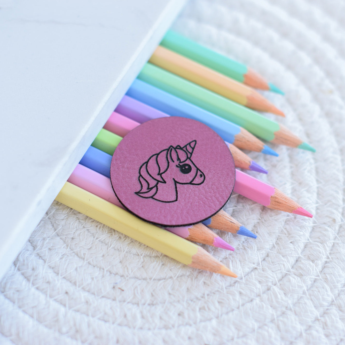 Kunstlederlabel "Einhorn"