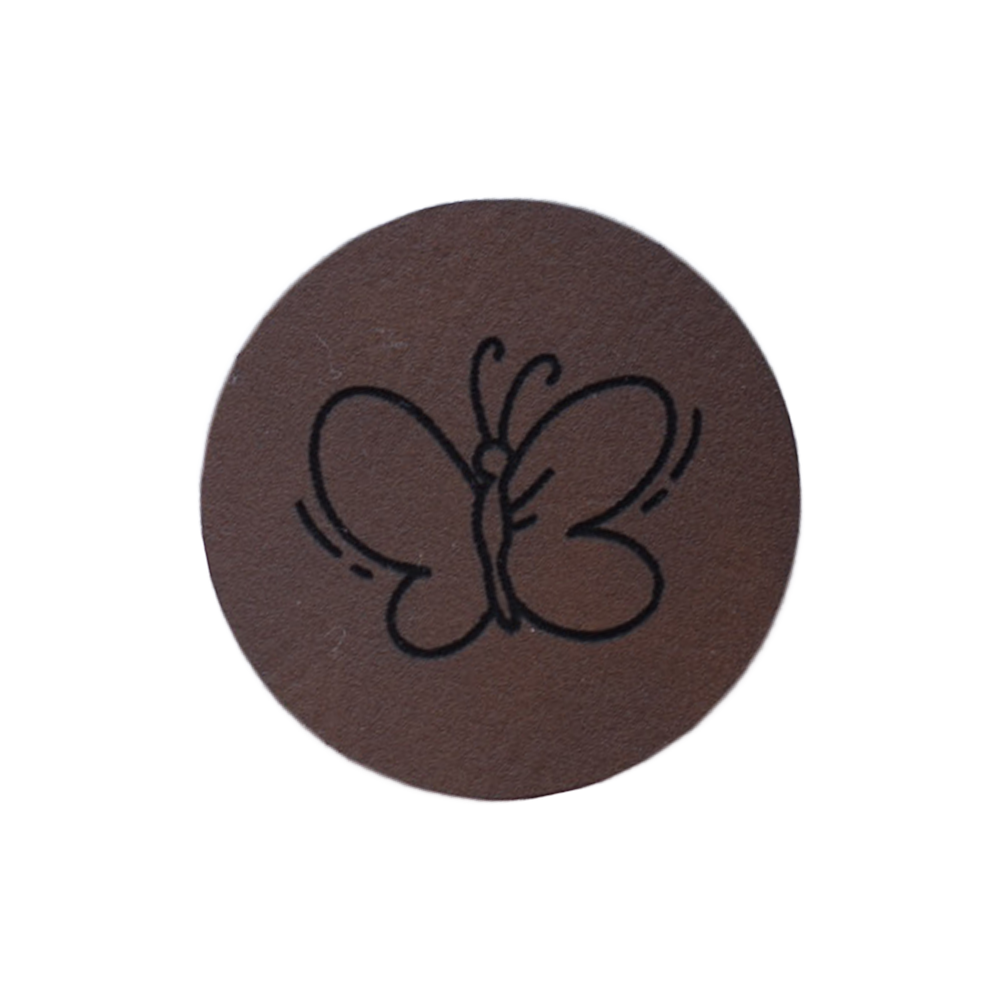 Kunstlederlabel "Schmetterling"