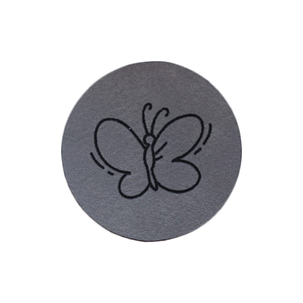 Kunstlederlabel "Schmetterling"