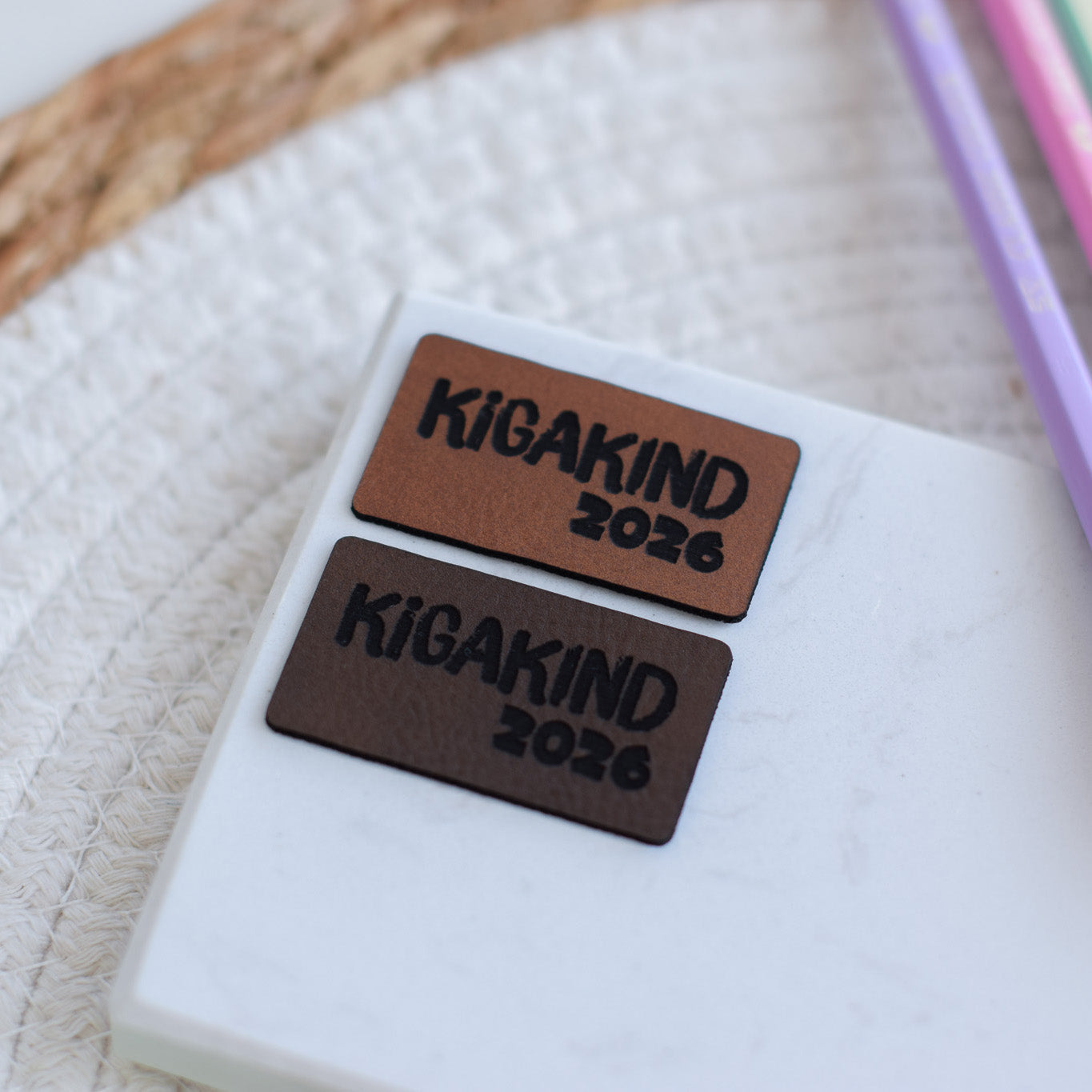 Kunstlederlabel "Kigakind 2026"