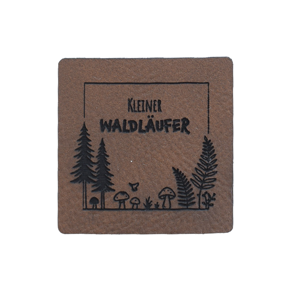 Kunstlederlabel "Kleiner Waldläufer"