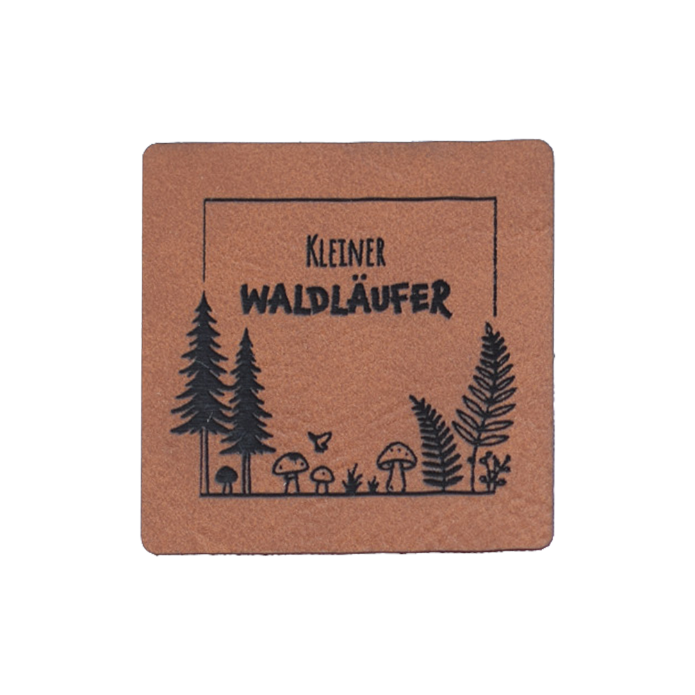Kunstlederlabel "Kleiner Waldläufer"