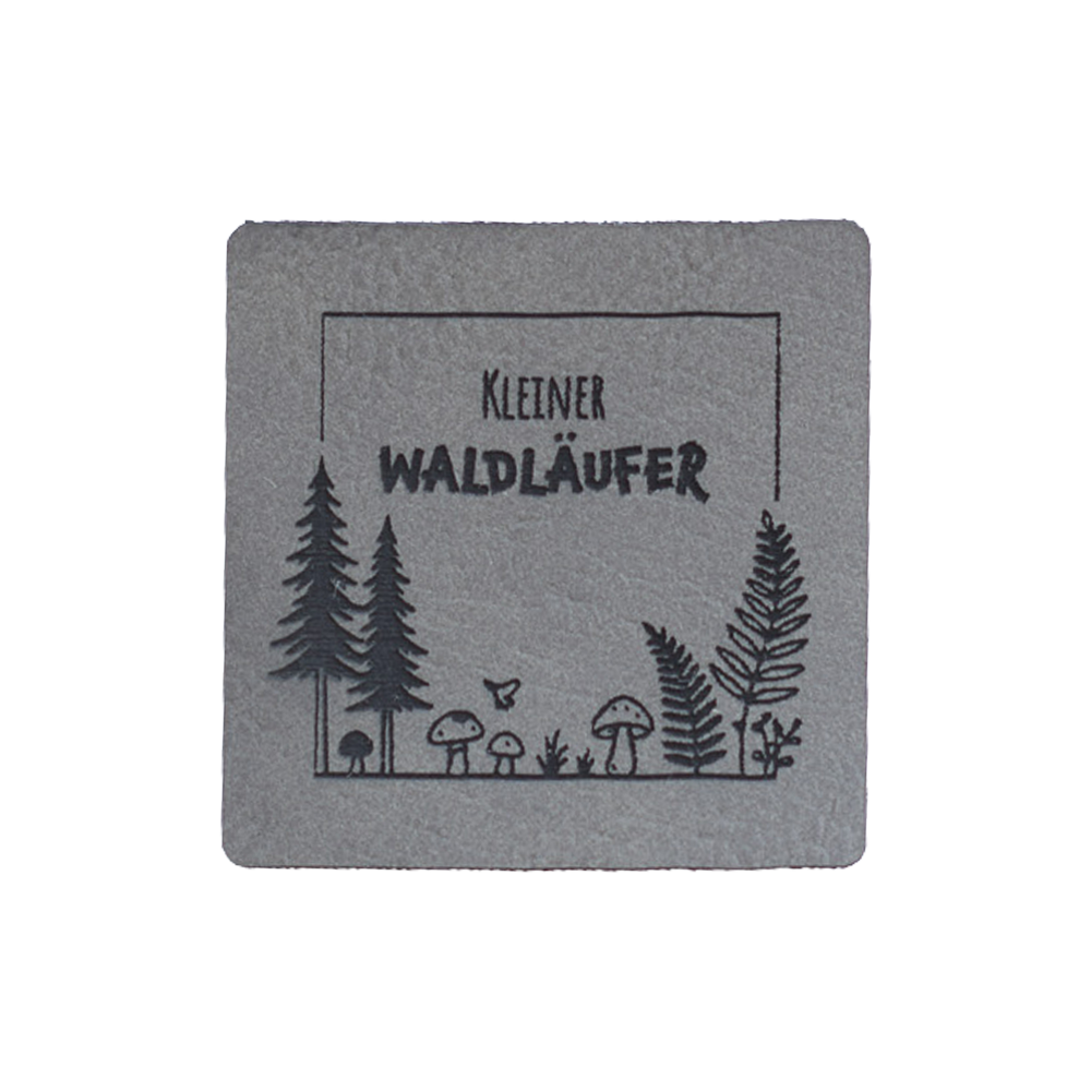 Kunstlederlabel "Kleiner Waldläufer"