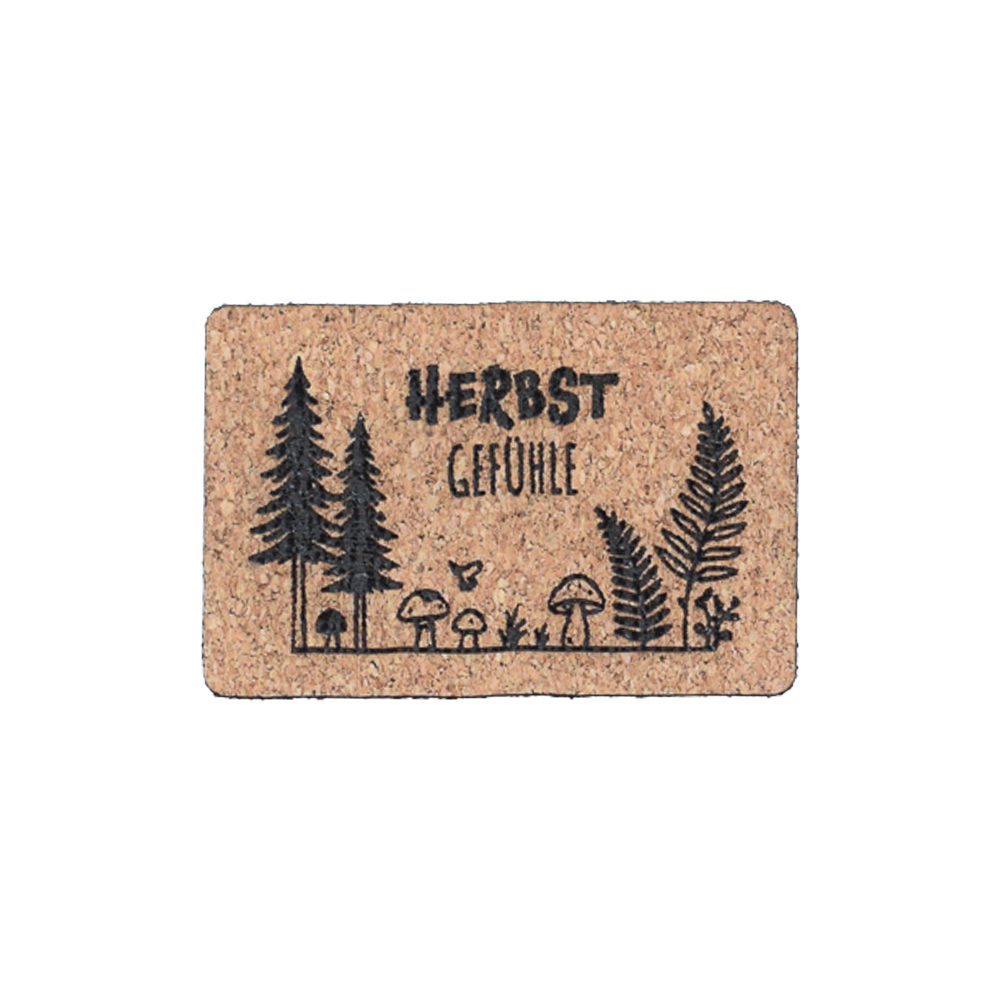 Kunstlederlabel "Herbstgefühle Wald"